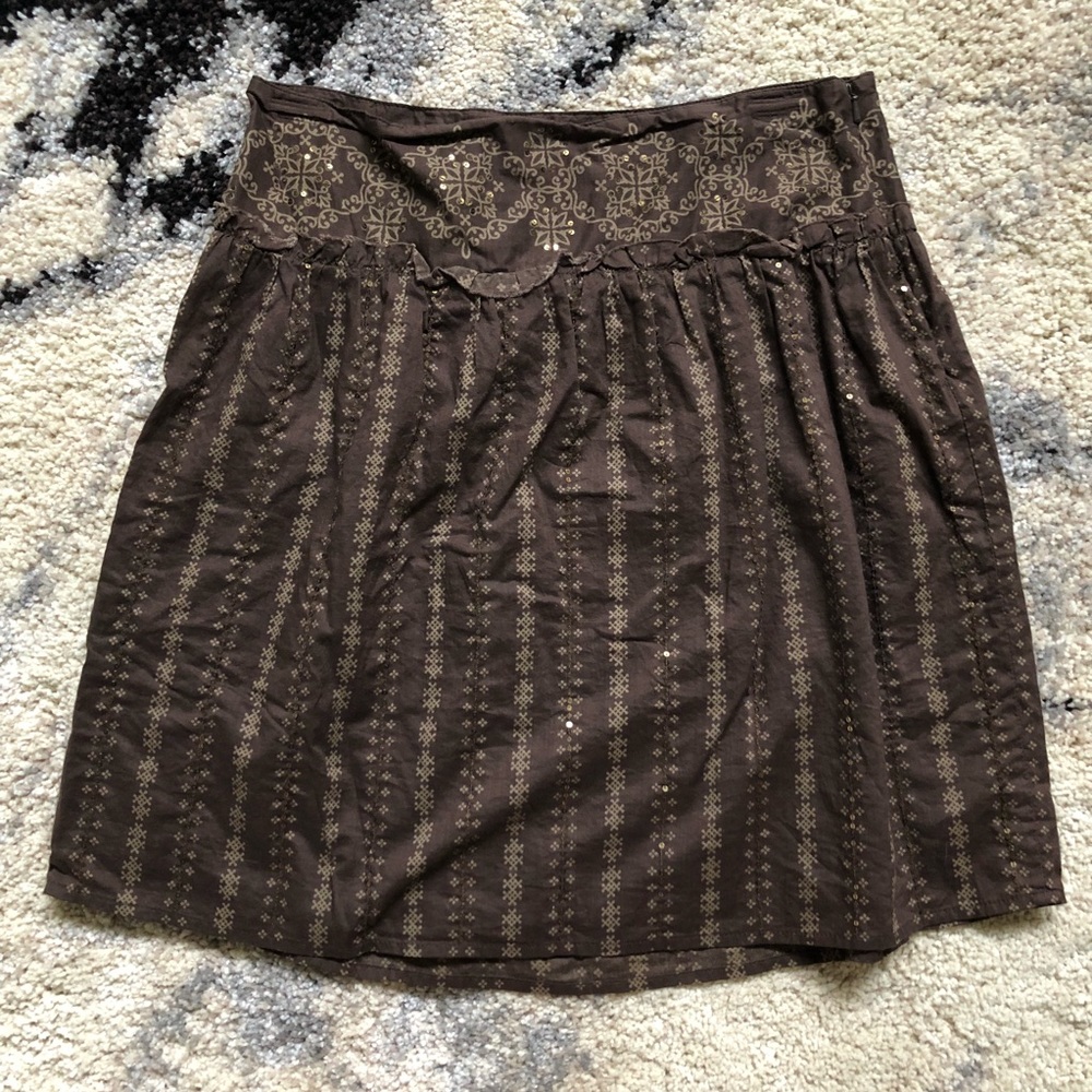 Boho Sequin Skirt!! - Fossil size 4